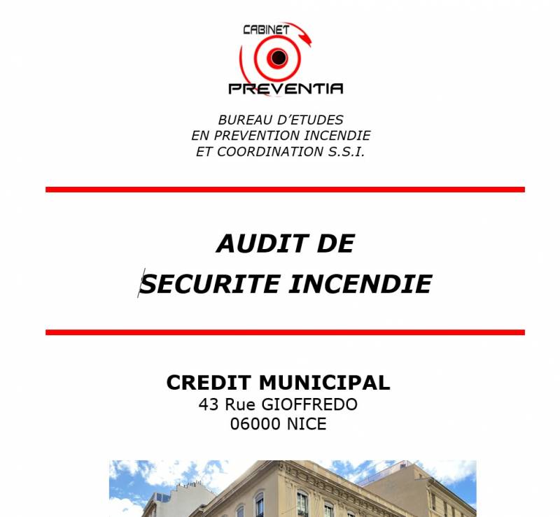 AUDIT SECURITE INCENDIE NICE - AUDIT SSI NICE - EXPERTISE SECURITE INCENDIE A NICE - Mise en conformité en  sécurité incendie à Nice 